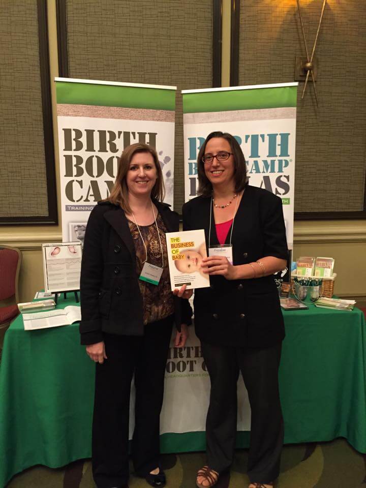 Birth Boot Camp board member, Kristen Hosaka, DC and Jennifer Margulis, PhD.
