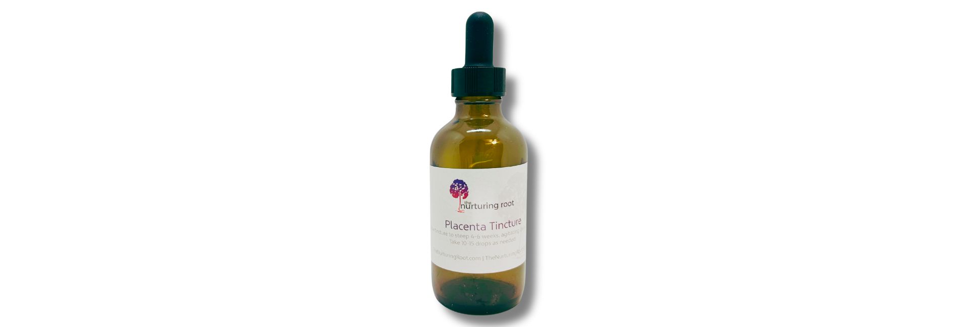 Placenta tincture made by The Nurturing Root in San Antonio, TX