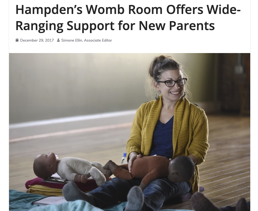 Preview of JMORE article about Carmen founding The Womb Room